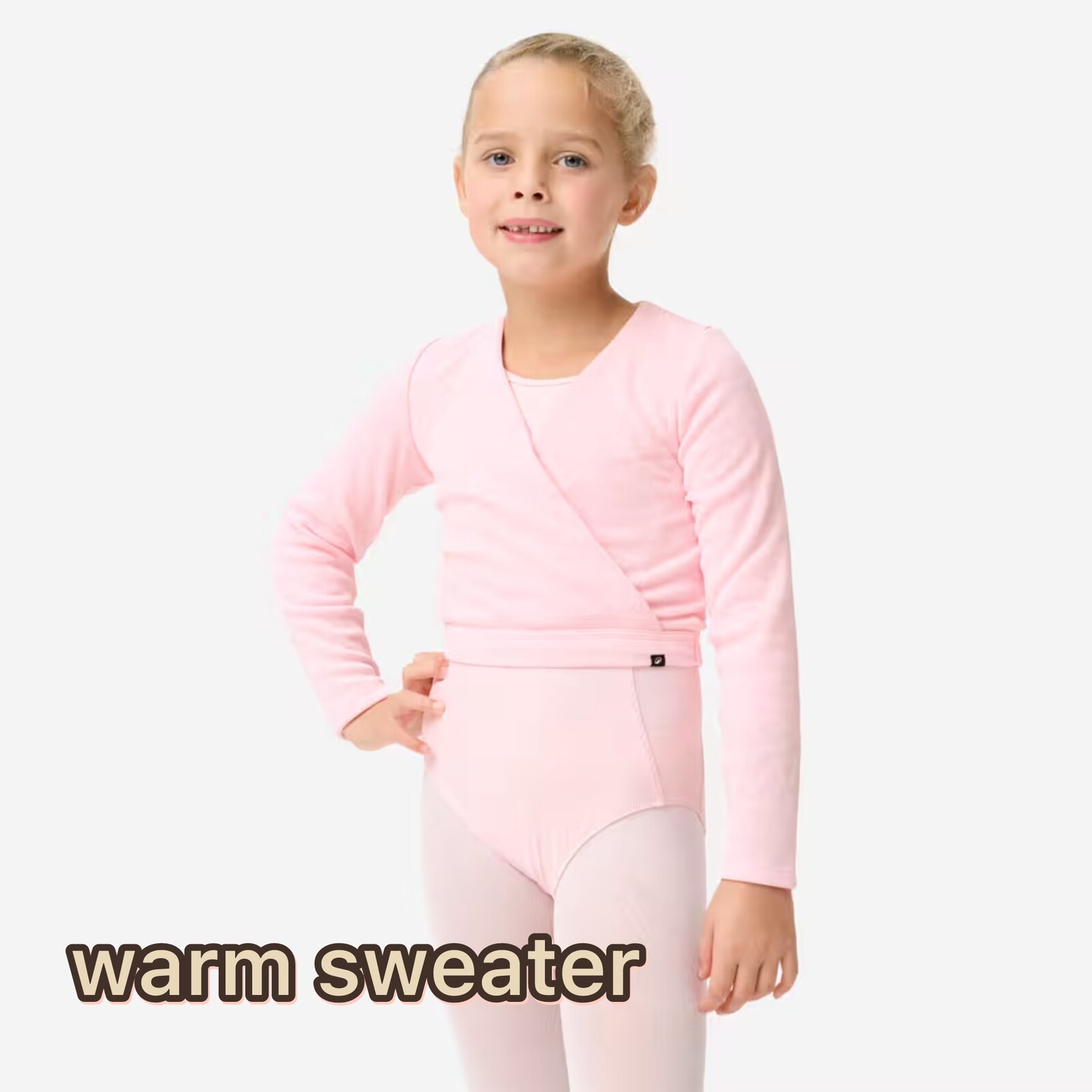 uniform-cardigan Ballet wrap cardigan — pink